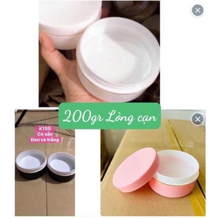 Hủ 200gr lòng cạn (đựng được 150gr kem)