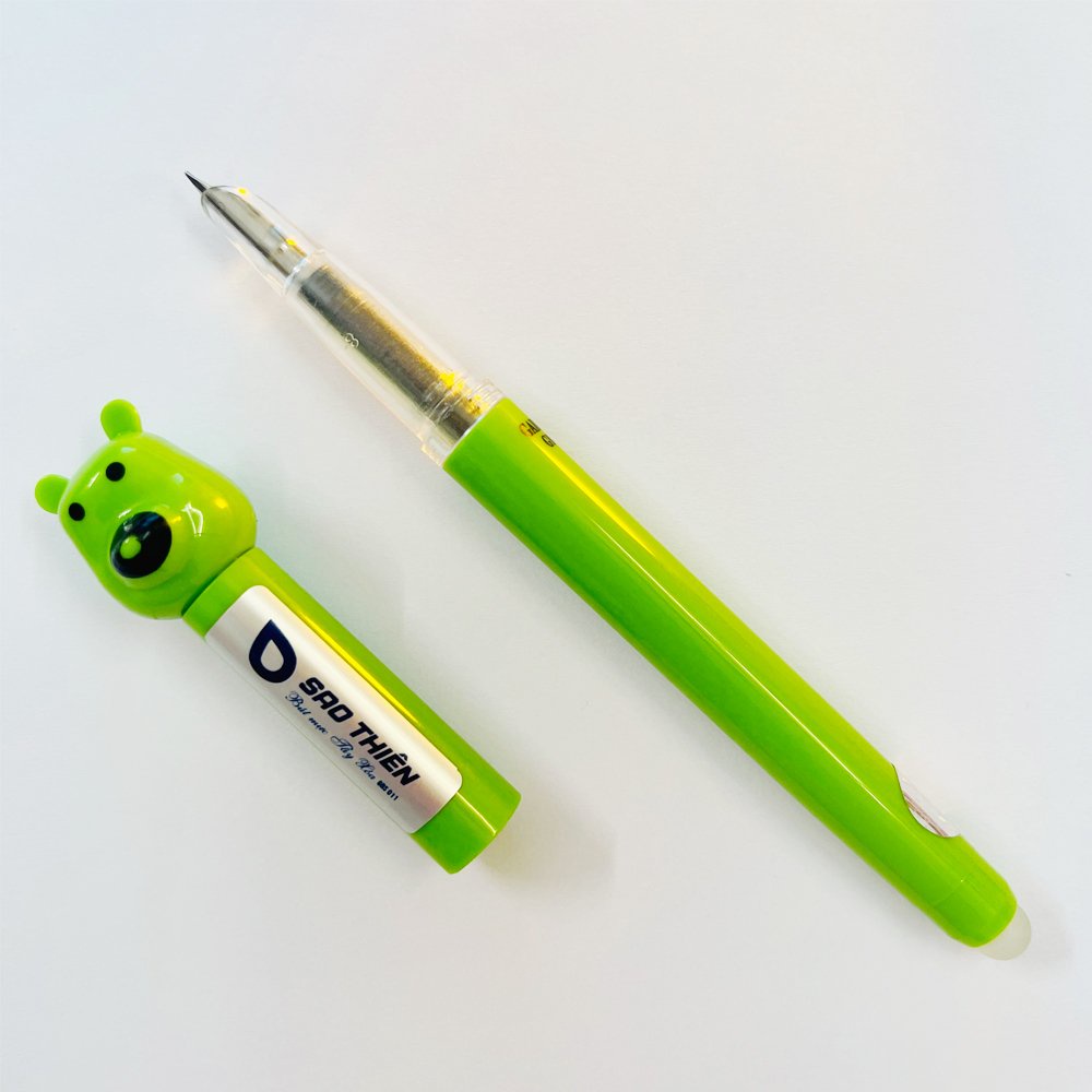 Bút mực gấu GB011 ngòi êm có tẩy xóa