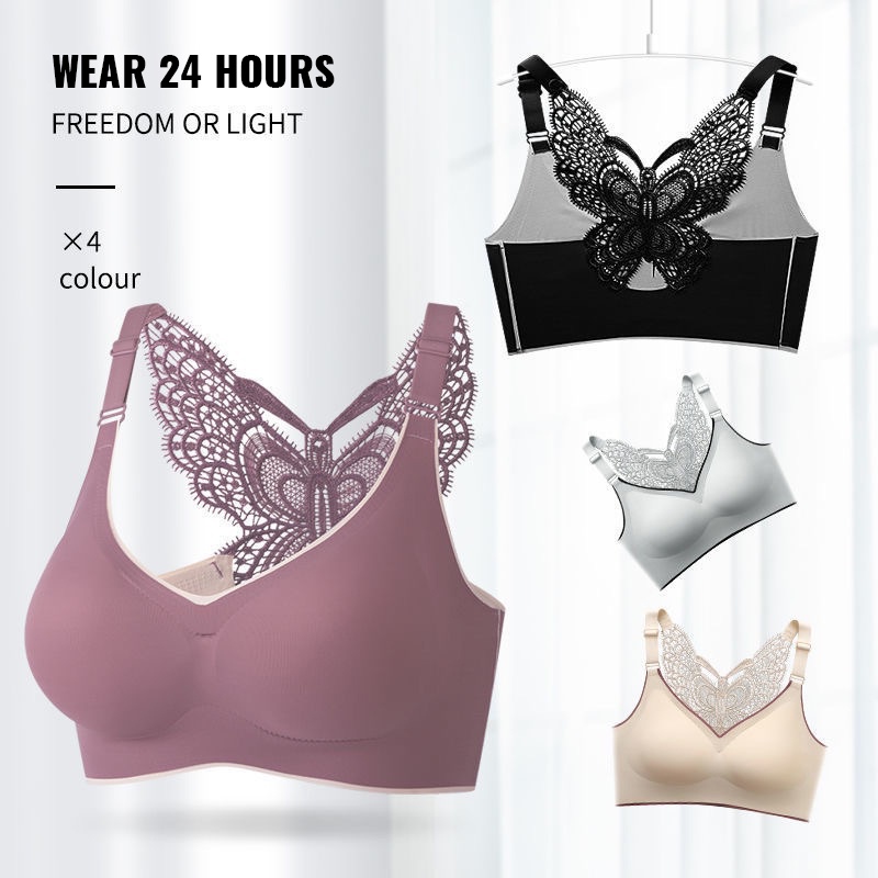 Áo Ngực Cao Su Không Gọng Thép Thoải Mái Trọng Lượng Nhẹ Plus Size Cho Nữ