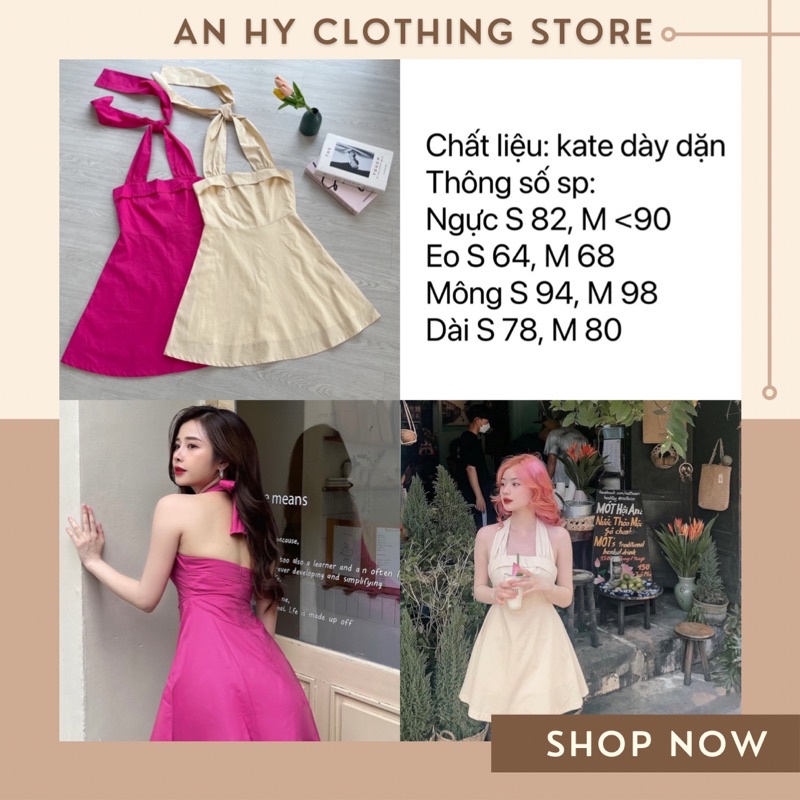 (có bán sỉ,ảnh thật,hoả tốc)𝐧𝐞𝐰 𝐢𝐧 - Nabi dress 🌸 ĐẦM HỞ LƯNG NƠ