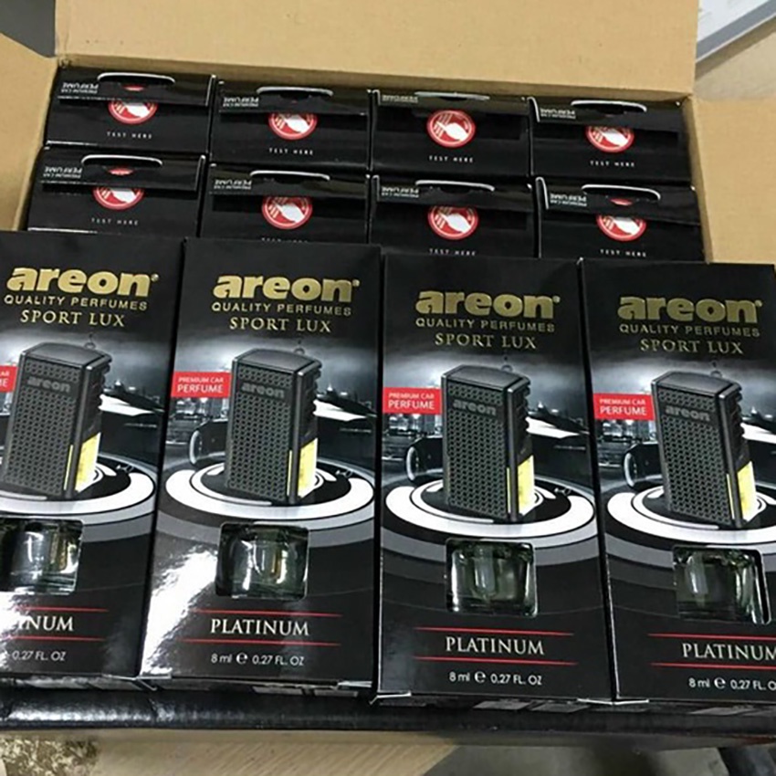 Nước hoa ô tô khử mùi hôi xe Areon hương Gold, Platinum, Vani, Romance, Spring kẹp cài cửa gió điều hòa ĐNB