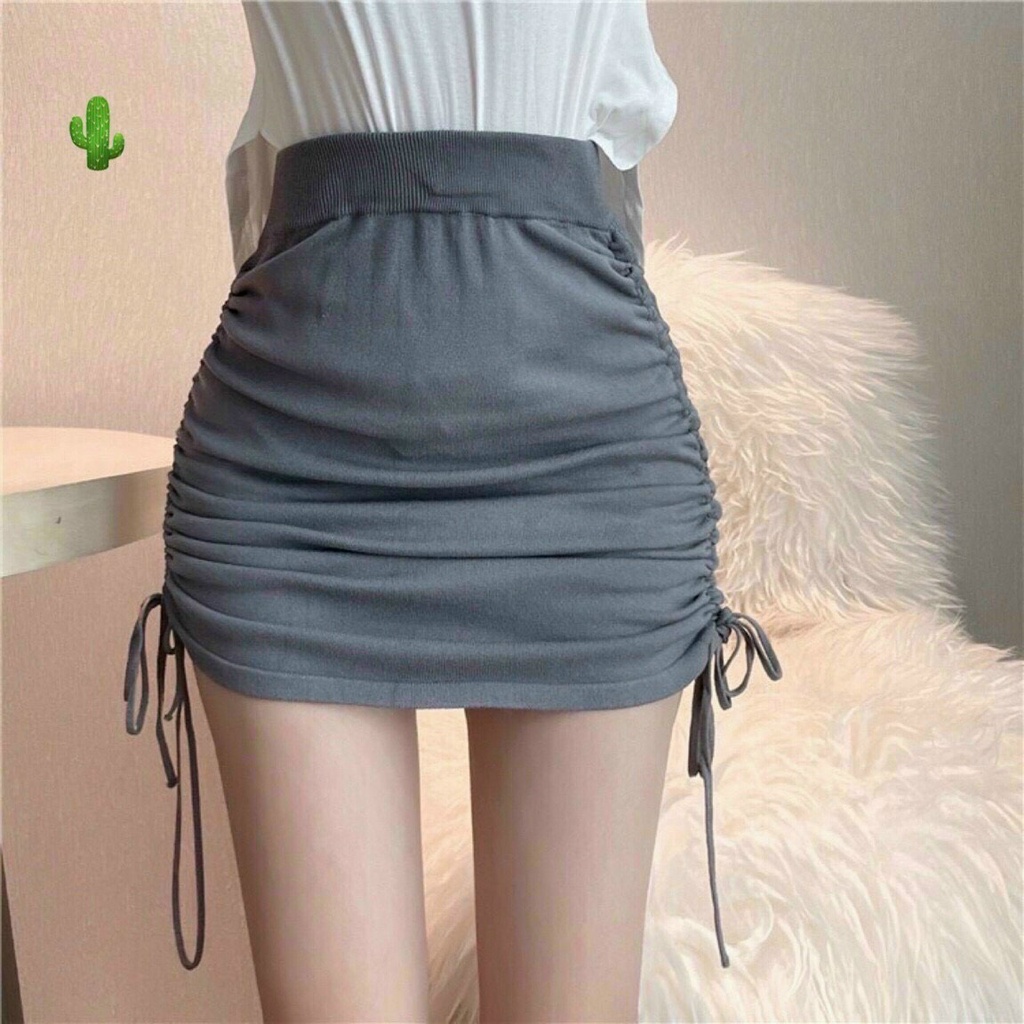 Chân váy chữ A rút dây hai bên so sexy