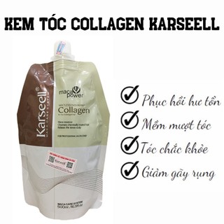 Kem hấp tóc phục hồi hư tổn collagen karseell 500gr