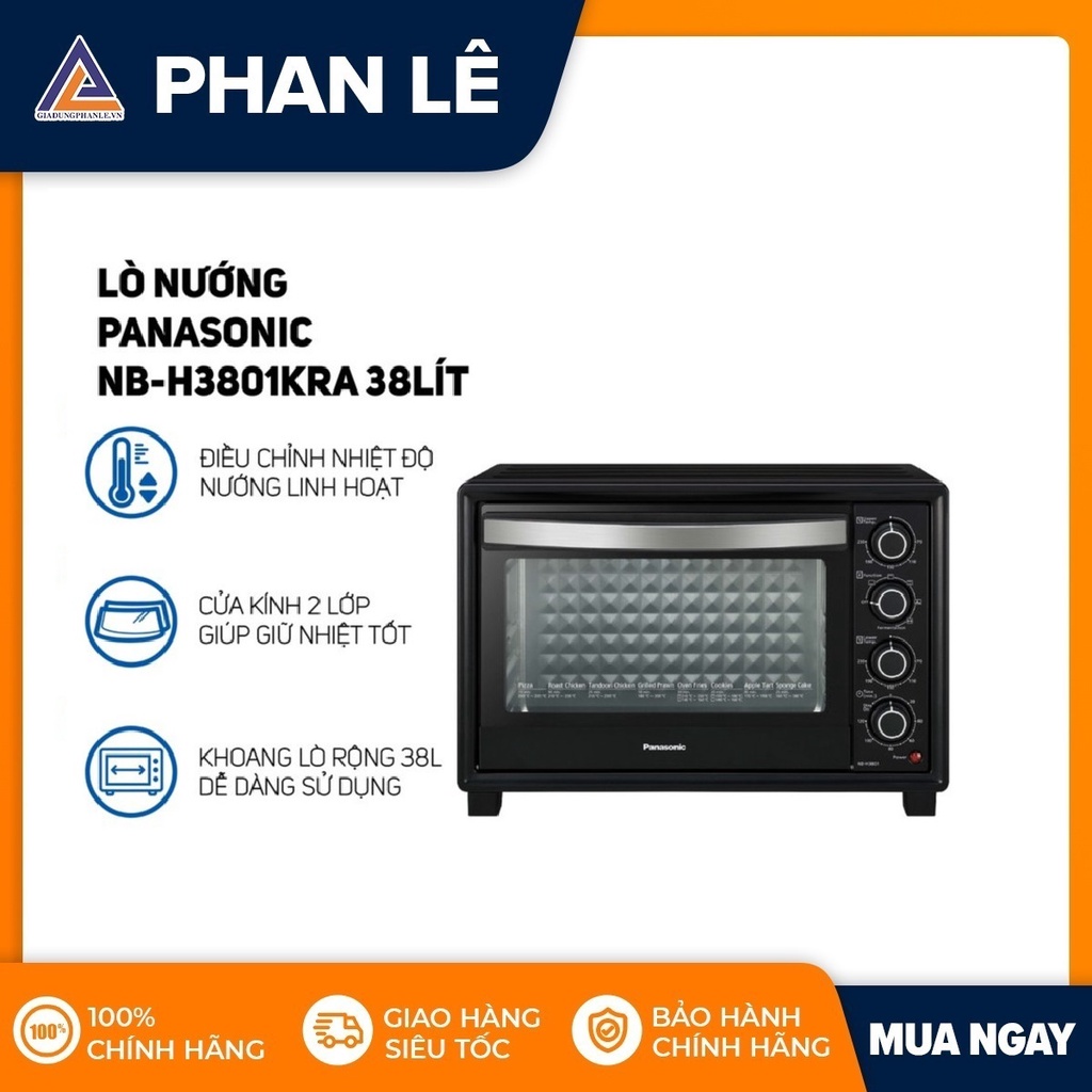Lò nướng Panasonic NB-H3801KRA 38 lít