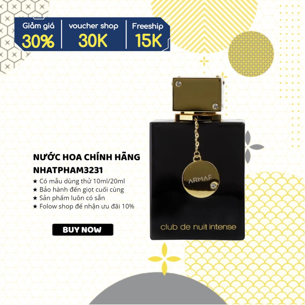 Armaf Club De Nuit - LIMITED EDITION 10ml Nước hoa Chính Hãng