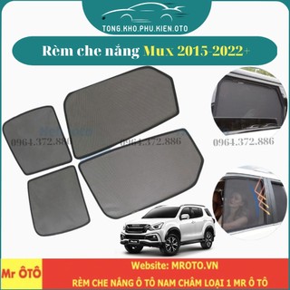 Rèm che nắng xe isuzu mux- hàng loại 1 mr ô tô, vải dày, chống nắng tốt, dễ lắp đặt, vừa khít - đế nhựa/ có hít nam châm