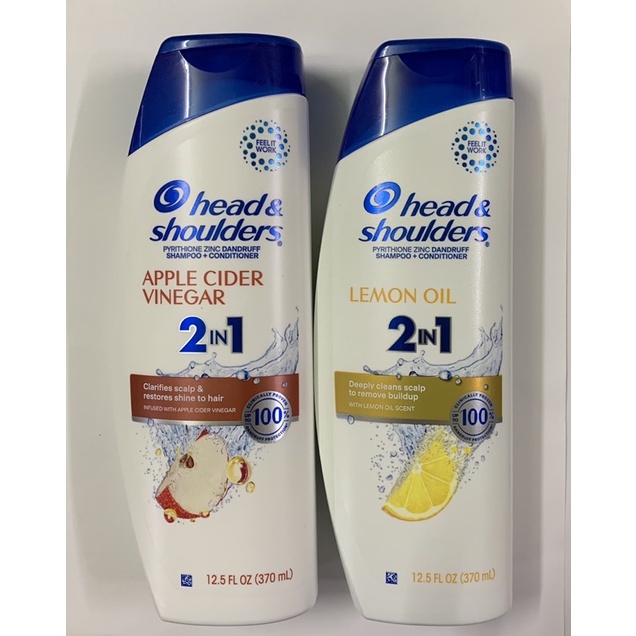 Dầu Gội Và Xả 2 in 1 Head & Shoulders Apple Cider Vinegar 400ml - Mỹ