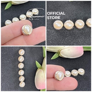 Nút khâu áo, cúc, khuy, gim tròn nhỏ 1cm len, sơ mi