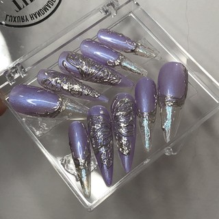 Nailbox thiết kế mẫu bướm thạch tím