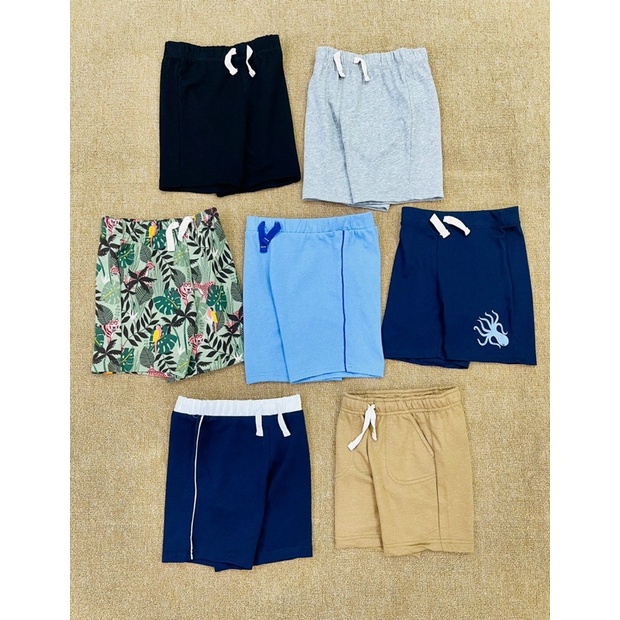Quần short bé trai xuất dư xịn chất da cá + cotton