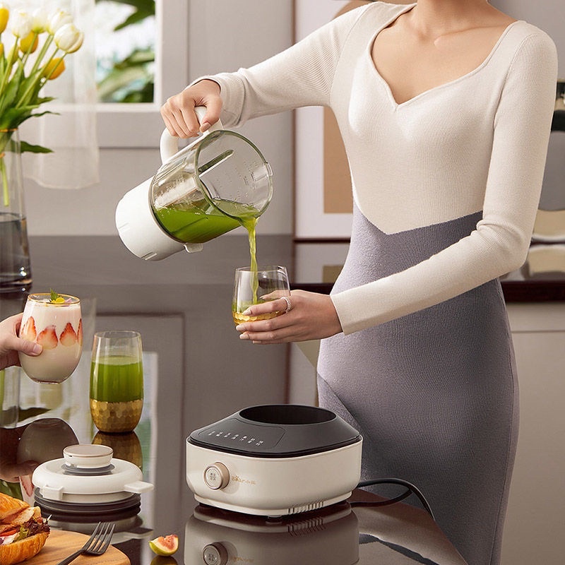 Máy làm sữa hạt Bear 1.L chống ồn cao cấp, Xay nấu sữa hạt, Xay sinh tố đa năng, HomeMart – Hàng chính hãng BH 18 tháng