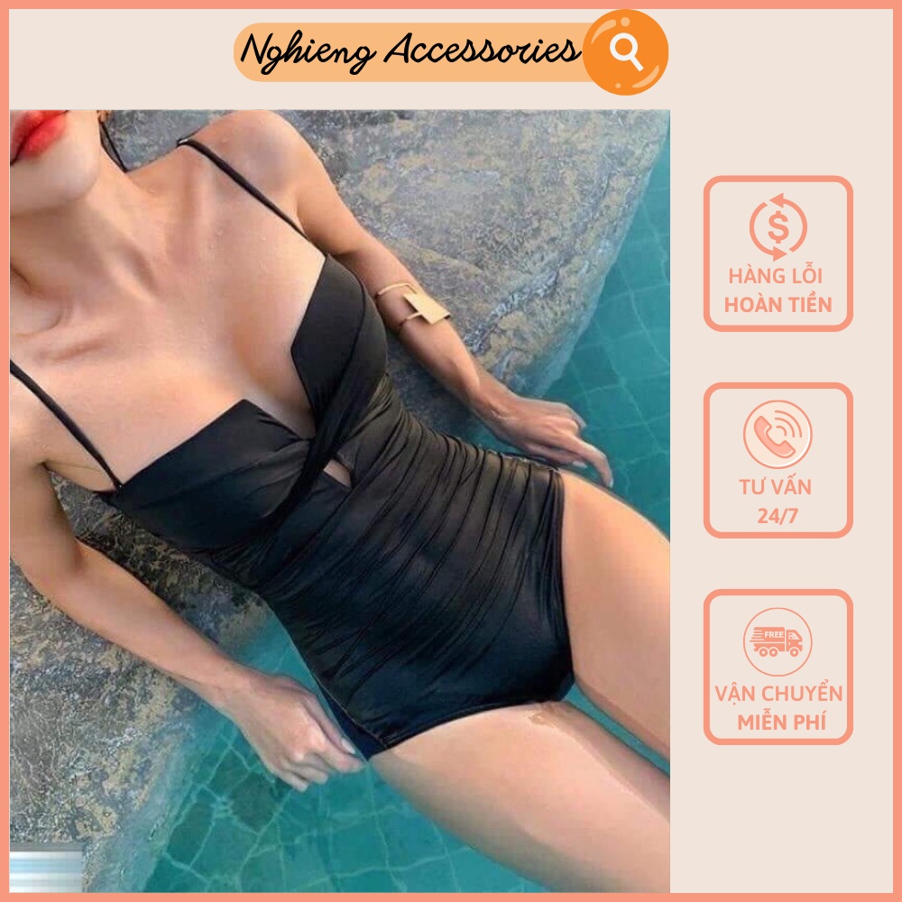 Đồ bơi bikini đi biển một mảnh sexy, nâng ngực, mẫu hot