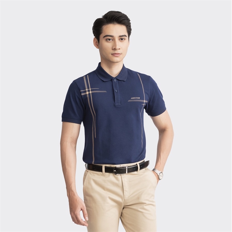 [MỚI] Áo polo ngắn tay ARISTINO phom suông nhẹ, chất liệu cotton mềm mại, thoáng khí - APS044S3