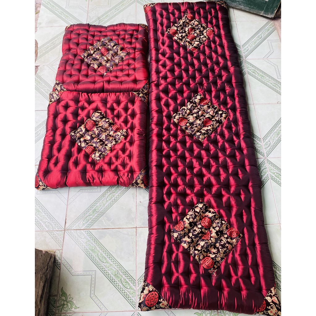 Bộ Đệm Ghế dài 1m7*50 -tràng kỉ 1 dài 2 vuông