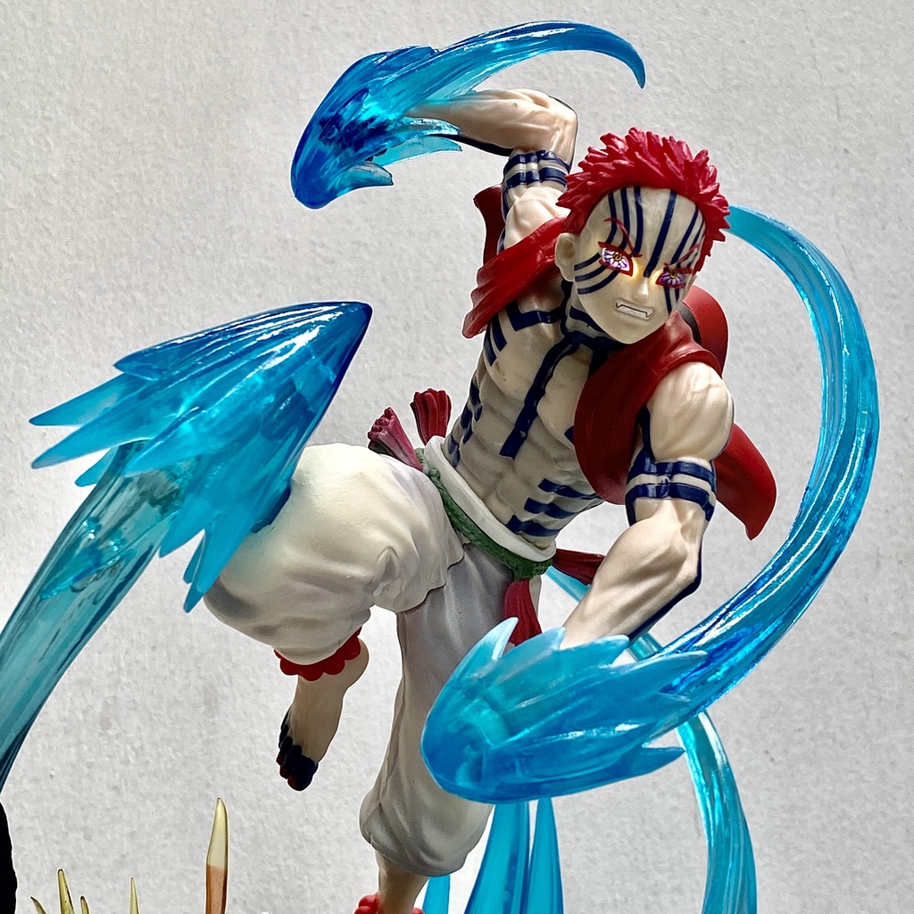 Mô hình Akaza cao 24CM - Mô hình thượng huyền tam Akaza - Akaza có LED cực đẹp - Kimetsu No yaiba figure