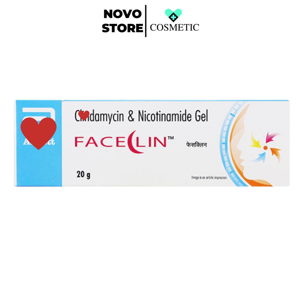 Faceclin tube 20g giảm mụn hiệu quả hàng Ấn Date 2025