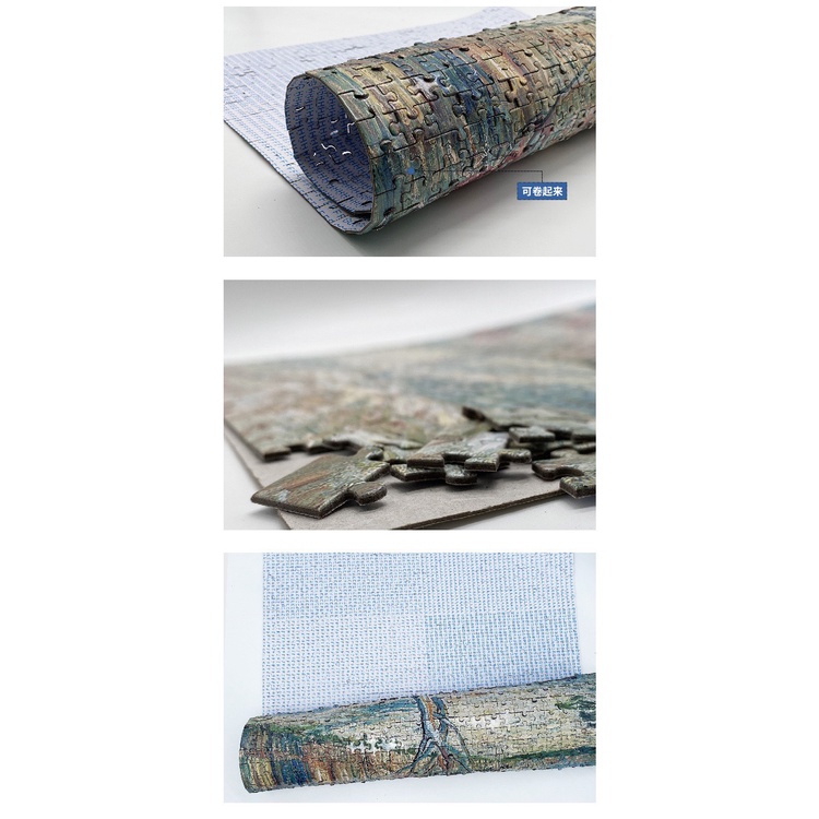 Bộ Tranh Ghép Xếp Hình 1000 mảnh dày 5mm bản cao cấp, tặng keo, túi đựng