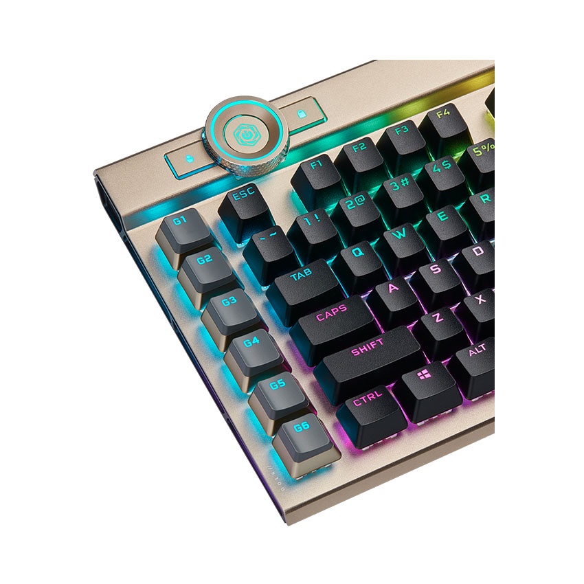 Bàn Phím Cơ Có Dây - Corsair K100 Midnight Gold RGB | Optical Switch