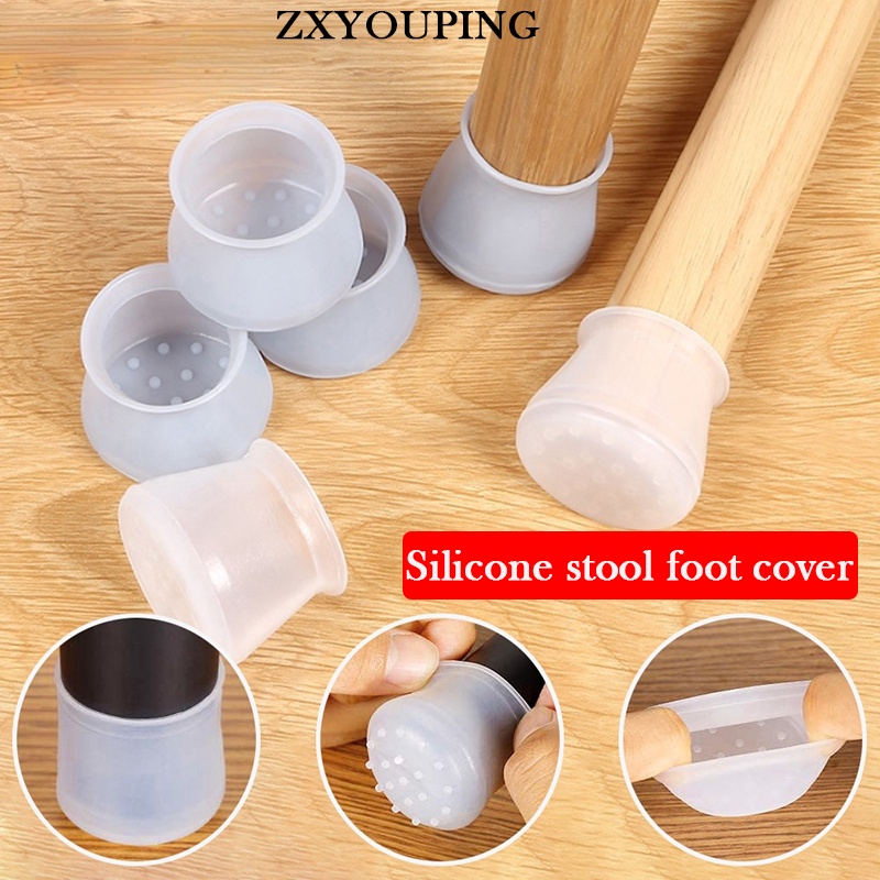 ZXYOUPING Chống trượt vuông/tròn chân bàn ghế silicon miếng bọc chân ghế nút cao su bọc chân ghế