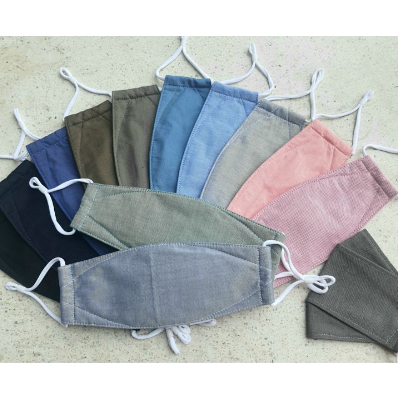 Khẩu trang vải 3D dáng KF94  3 lớp