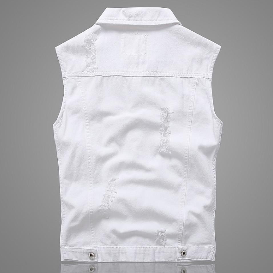 Áo gile nam vải jean phong cách thể thao mạnh mẽ cá tính N46