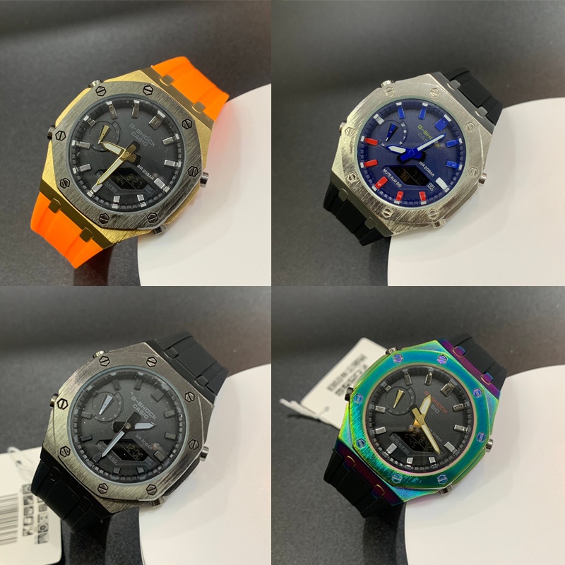 Đồng Hồ Nam G - Shock C.a.s.i.o Dây Cao Su - Size 43mm, Khung Thép Không Gỉ, Kính Khoáng Cứng, Chống Nước, Bảo Hành