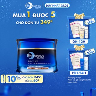 Kem nâng cơ mặt & dưỡng trắng Bio-Essence Bio-Vlift Brightening chiết xuất hoa phong lan đen và tinh chất gạo 45gr