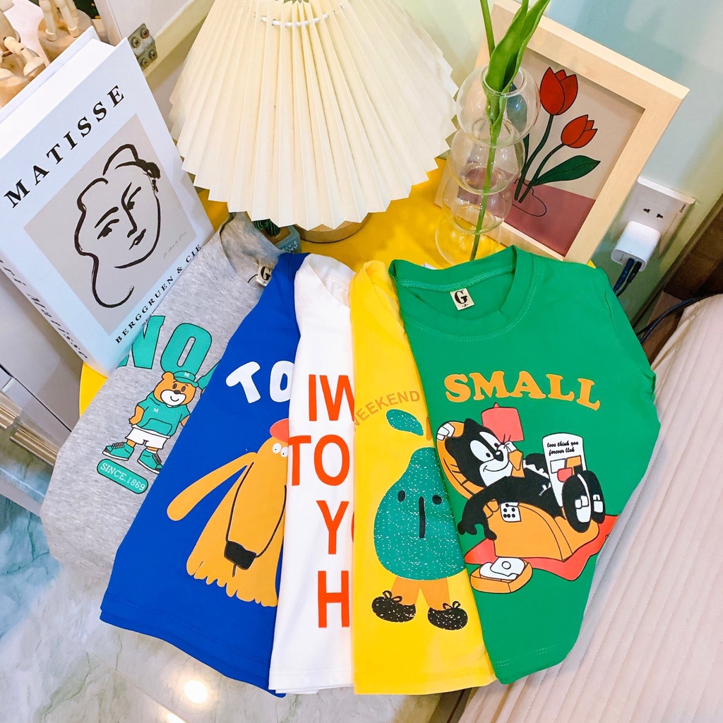 Lyvyshop - (Thanh lý) Combo 03 áo cùng size cho bé từ 08kg-21kg (giá 03 áo)