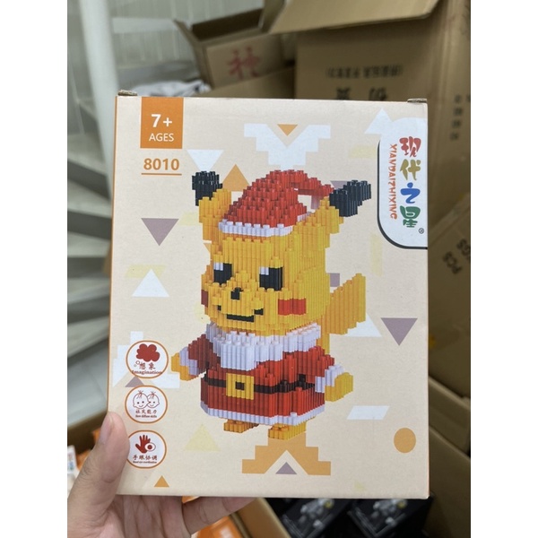 Đồ chơi lắp ráp pikachu siêu xinh 20cm