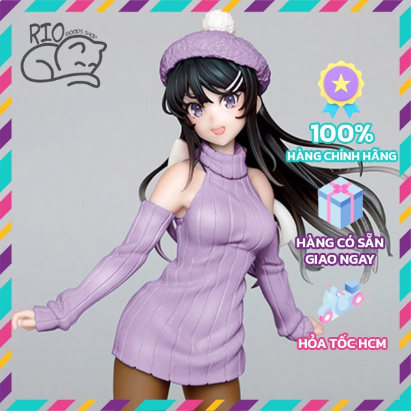 Mô Hình Mai Sakurajima (Knit One-Piece Ver.) Renewal Figure Nhật Bản - Coreful Taito - Rio Goods Shop