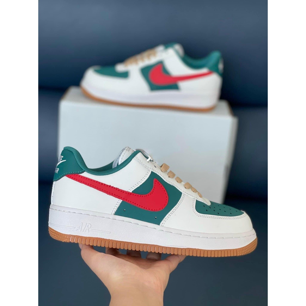 Giày AF1_Nike Gucci Xanh Đỏ Nam Nữ  Hàng Trung Cao Cấp Full box Tặng Tất