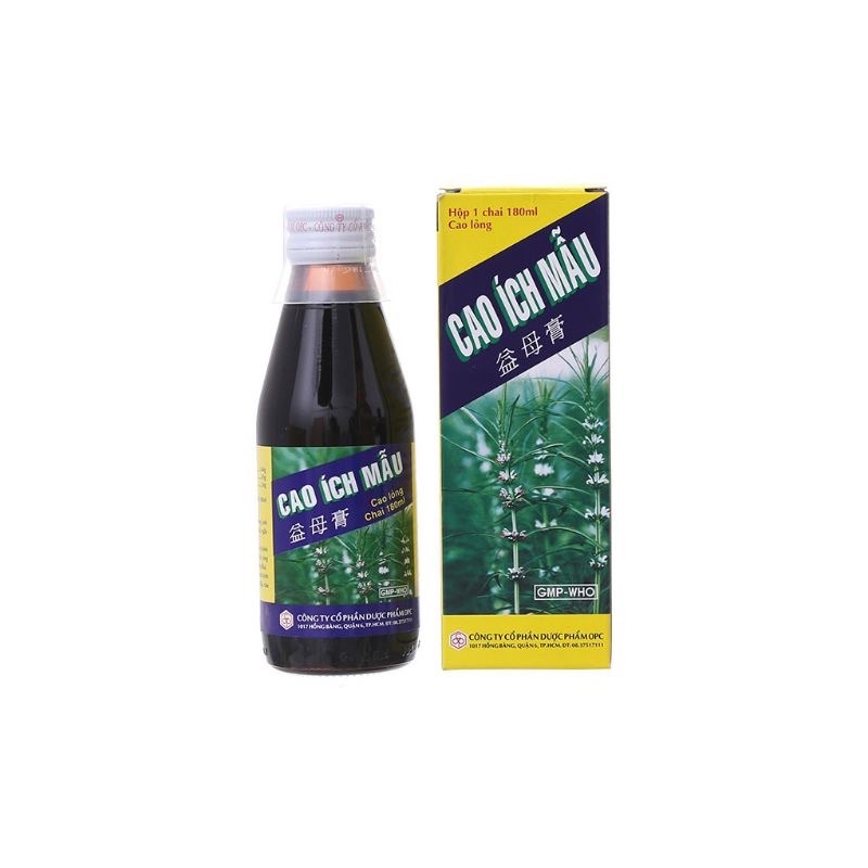 CAO ÍCH MẪU - bổ huyết điều hòa kinh chai 100ml & 180ml