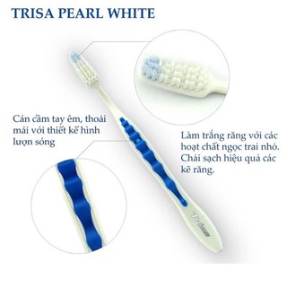 Bàn chải - bót đánh răng Trisa pearl white