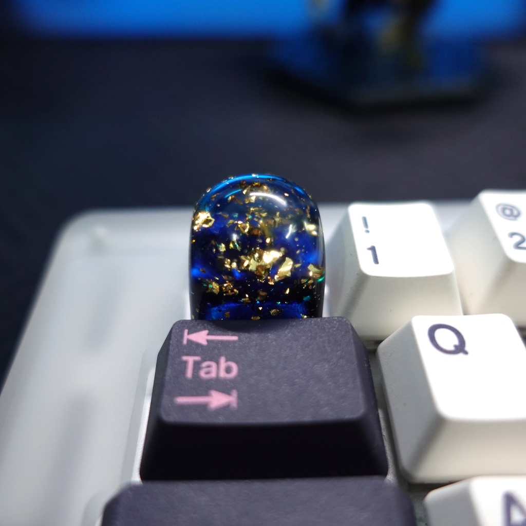 Keycap Gold Ocean - SA profile - BB Keycap - Becky Bency siêu đẹp siêu trong suốt nút cho bàn phím cơ