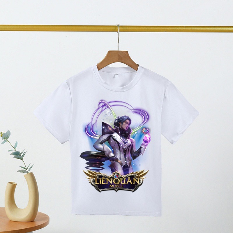 Áo Thun Liên Quân Mobile - Mẫu hình Flo tinh hệ - Nakroth thứ nguyên vệ thần