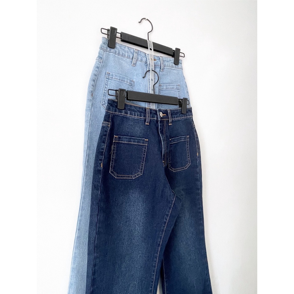 AfterBefore Quần jeans dáng dài ống loe