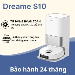 Robot hút bụi lau nhà Dreame S10 Tự động giặt giẻ, đổ rác, sấy khăn