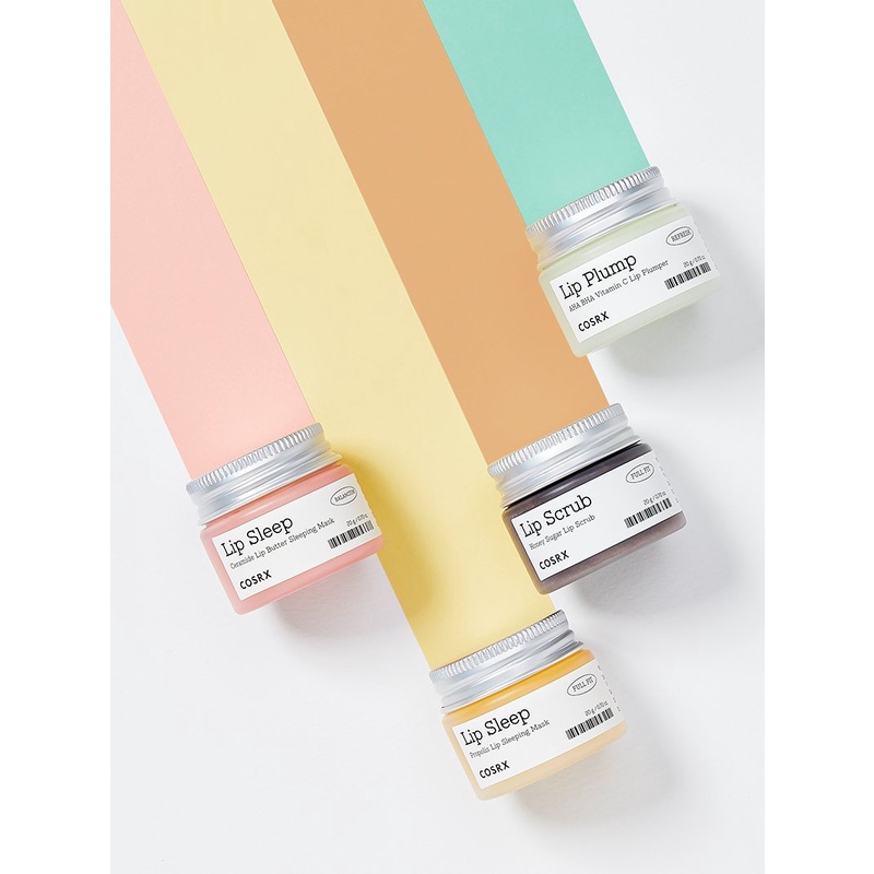 NEW Đủ bộ 4 sản phẩm Kem dưỡng môi COSRX Refresh AHA BHA Vitamin C Lip Plumper 20g