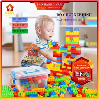 Đồ chơi xếp hình phát triển trí tuệ cho trẻ loại 100. 256. 520 chi tiết, Đồ chơi trẻ em xếp hình phát triển trí tuệ