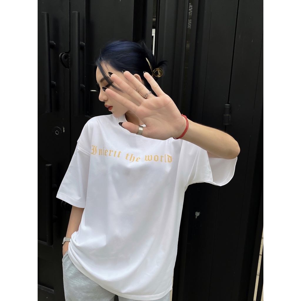 Áo thun nữ BLACKDOKI MAISON-HAND , áo phông basic hiện đại cá tính chất cotton dày dặn oversize