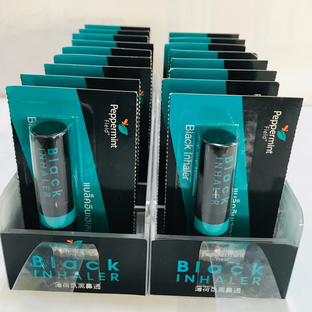 Ống hít bạc hà màu đen - Peppermint black inhalor