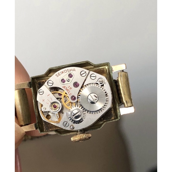 ĐỒNG HỒ CƠ LÊN DÂY NỮ SEIKO BỌC VÀNG 14K NHẬT