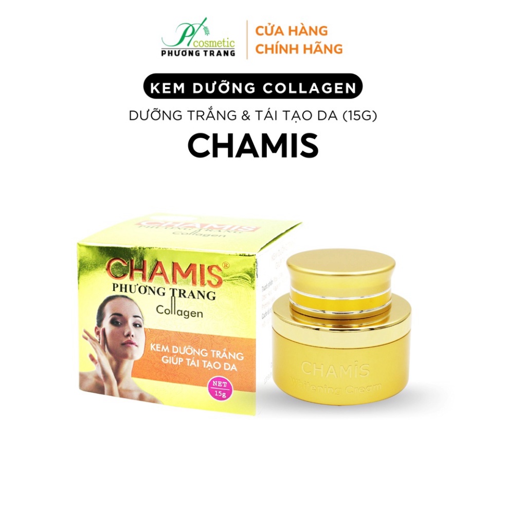 Kem dưỡng trắng da CHAMIS collagen - tái tạo da, chiết xuất tự nhiên, lành tính cho da - 15g