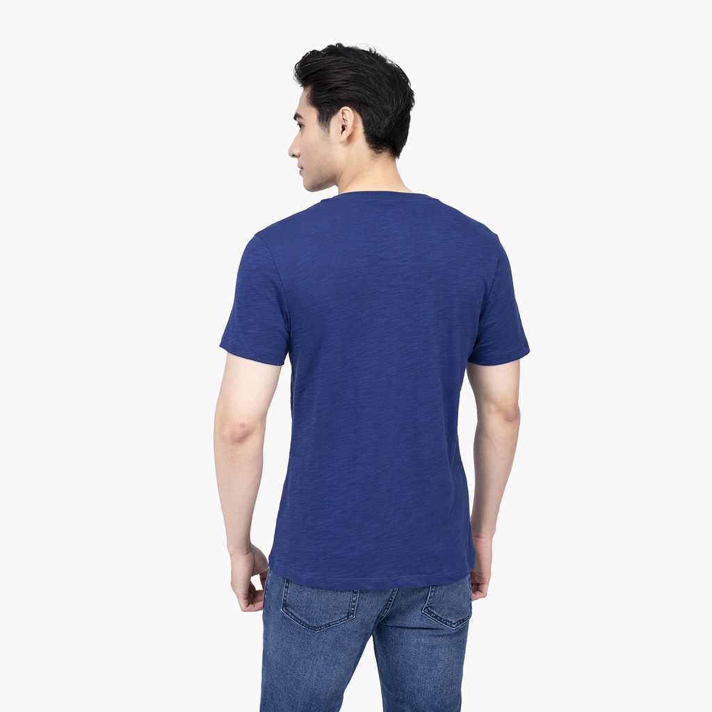Áo thun nam Aristino 100% cotton thấm hút mồ hôi form  rộng  ATS043S2