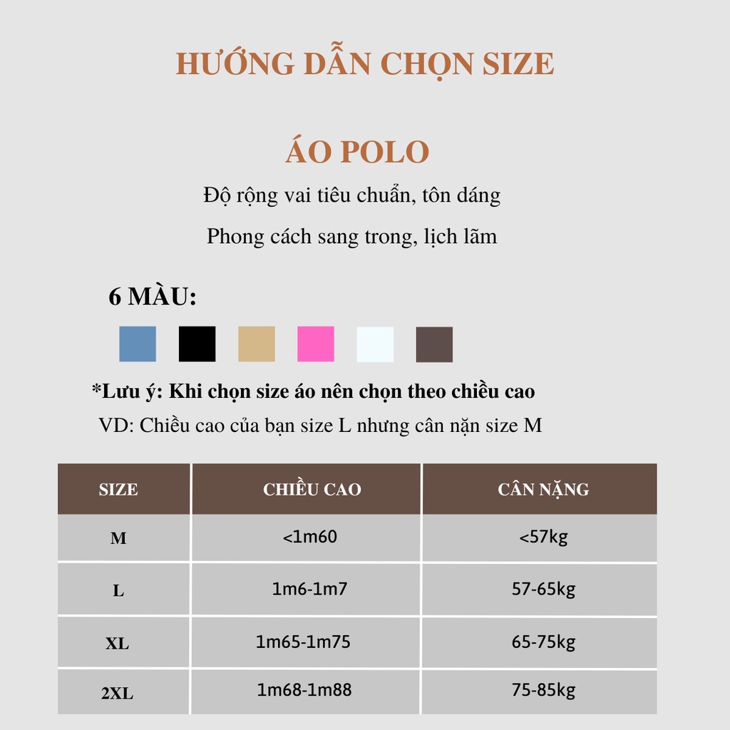 Áo polo đôi nam nữ form dáng basic chất vải mềm mịn thoáng mát (PL16) | BigBuy360 - bigbuy360.vn