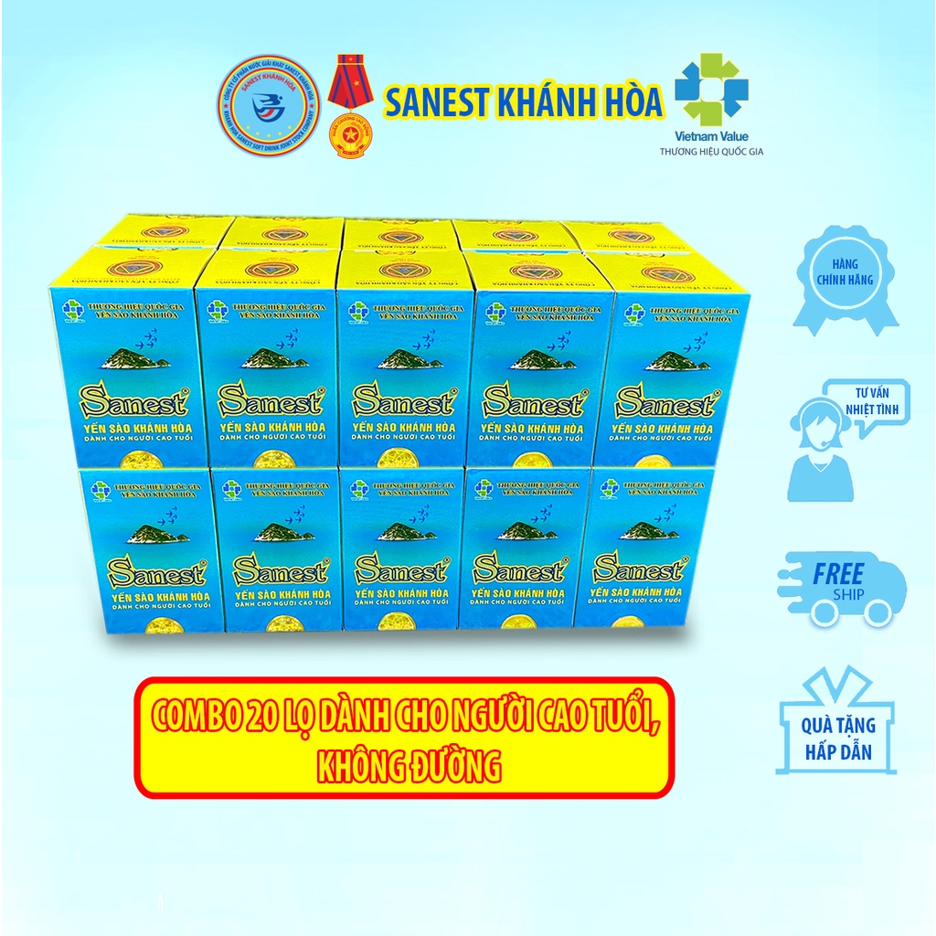 Nước Yến sào Sanest Người Cao Tuổi - Lọ 70ml