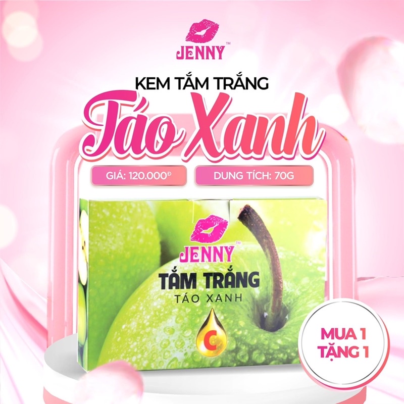 Kem tắm_trắng táo xanh Jenny