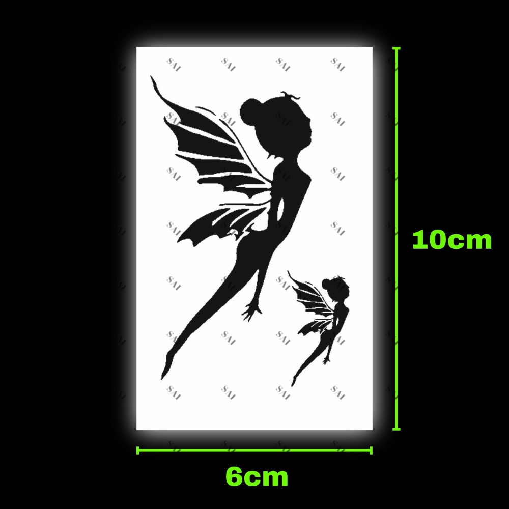 Miếng dán hình xăm tạm thời SAI MAGIC TATTOO 10CM×06CM chống thấm nước lâu trôi lên đến 2 tuần 037