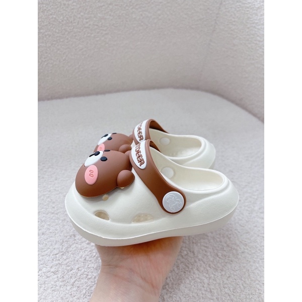 Dép Crocs Gấu Dễ Thương Cho Bé