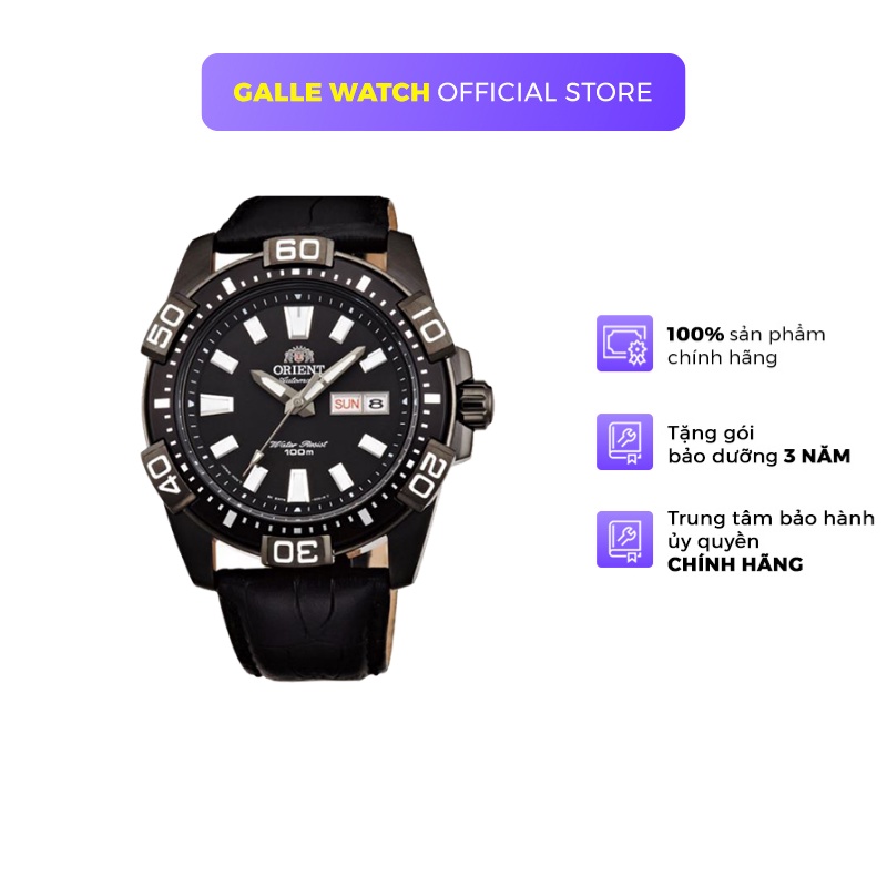 Đồng hồ nam Orient Watch Sport FEM7R004B9 thiết kế thể thao bơi lặn máy cơ Automatic chống nước kim dạ quang dây da